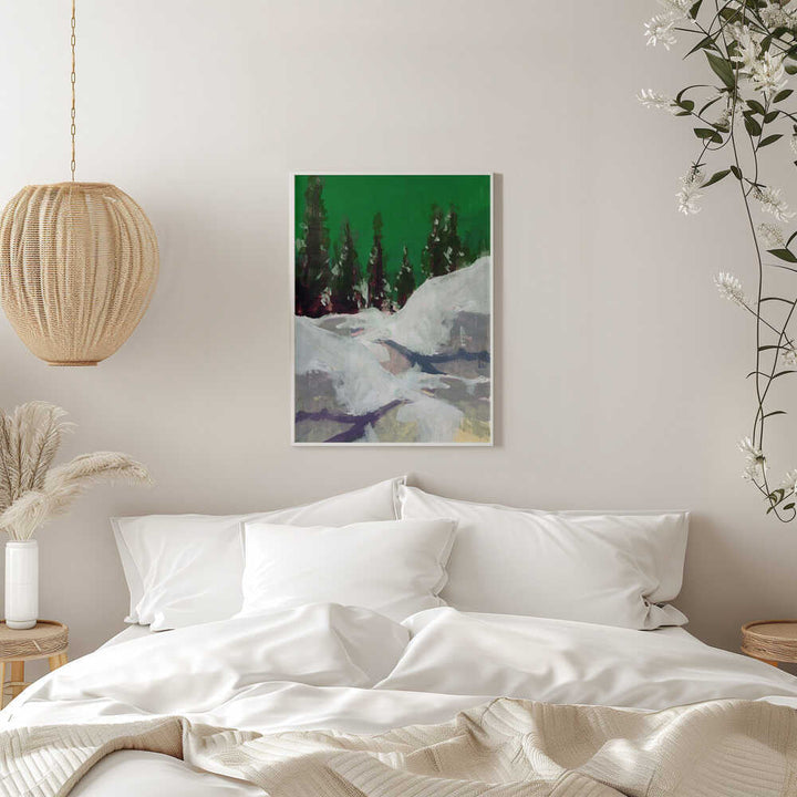 Winter Scene In the Forest 2 - Stretched Canvas, Poster or Fine Art Print - I Heart Wall Art - Poster Print, Canvas Print or Framed Art Print
