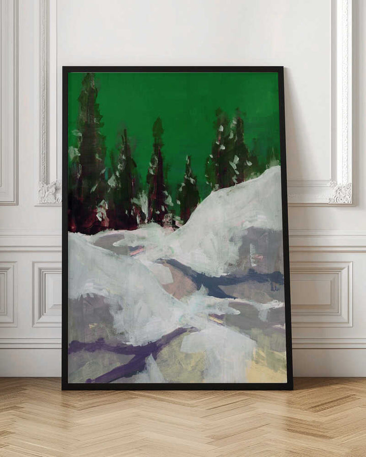 Winter Scene In the Forest 2 - Stretched Canvas, Poster or Fine Art Print - I Heart Wall Art - Poster Print, Canvas Print or Framed Art Print