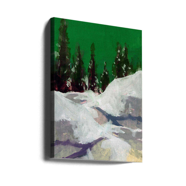 Winter Scene In the Forest 2 - Stretched Canvas, Poster or Fine Art Print - I Heart Wall Art - Poster Print, Canvas Print or Framed Art Print