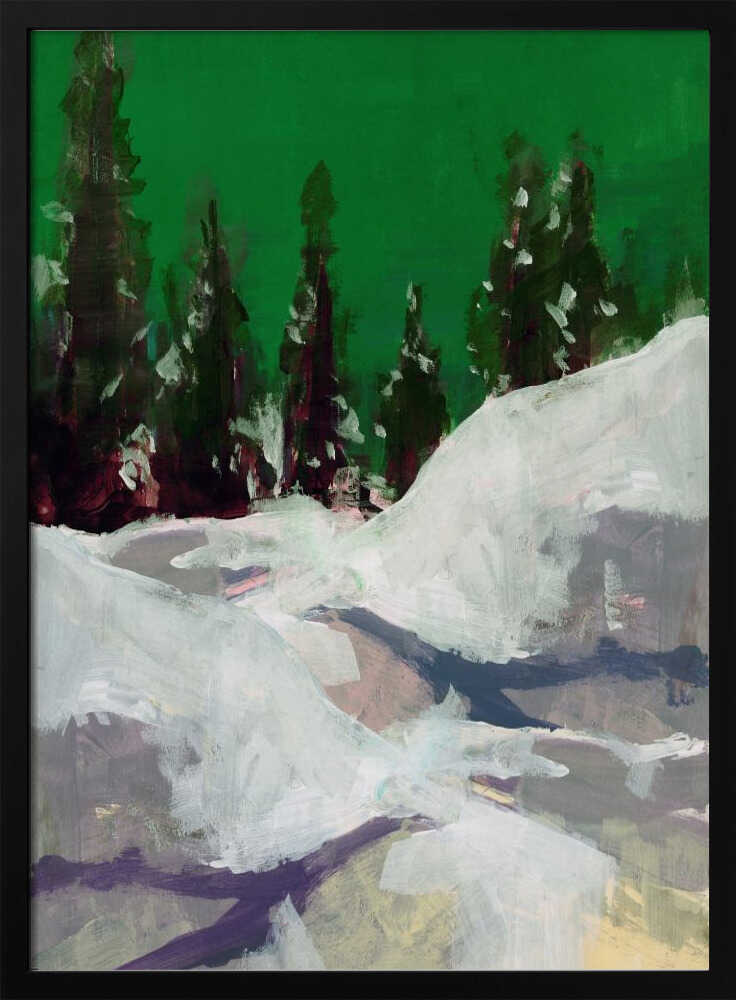 Winter Scene In the Forest 2 - Stretched Canvas, Poster or Fine Art Print - I Heart Wall Art - Poster Print, Canvas Print or Framed Art Print