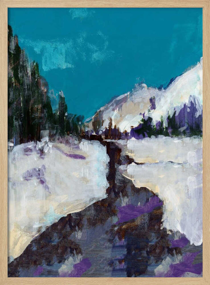 Winter Scene In the Forest 3 - Stretched Canvas, Poster or Fine Art Print - I Heart Wall Art - Poster Print, Canvas Print or Framed Art Print