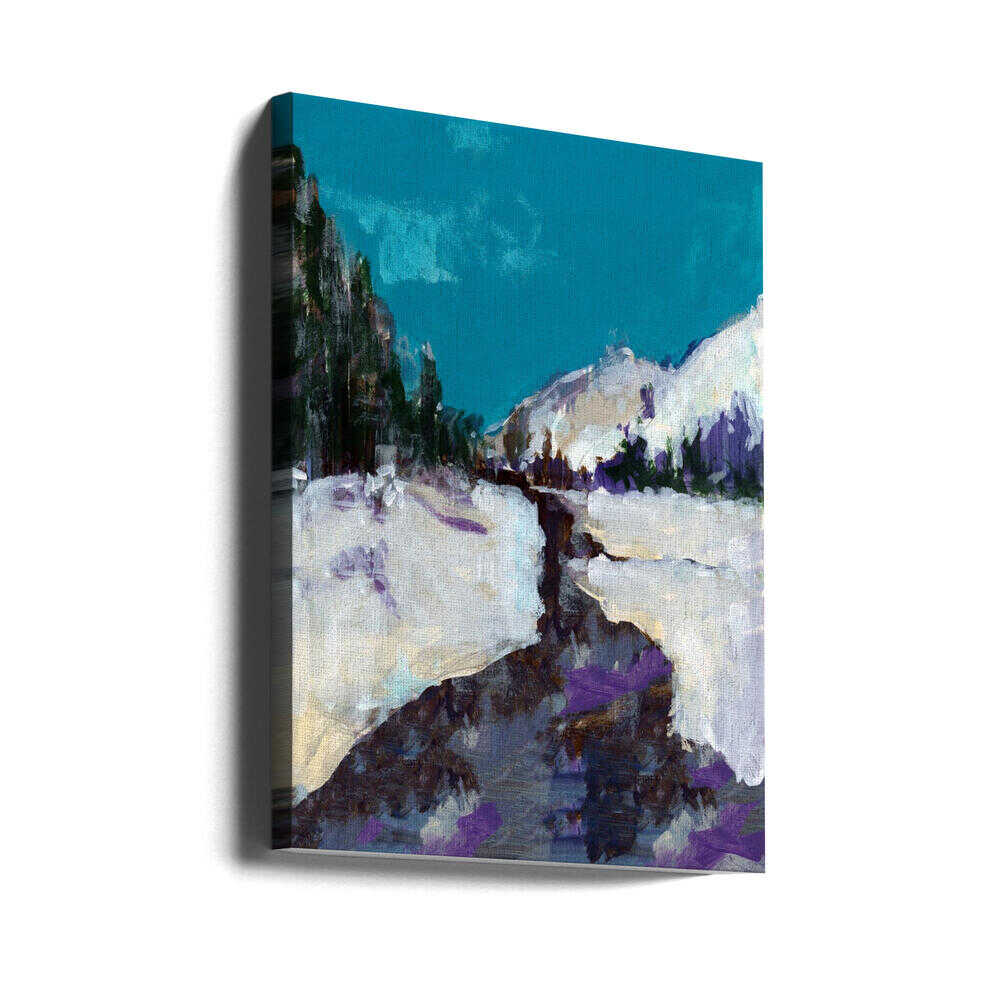 Winter Scene In the Forest 3 - Stretched Canvas, Poster or Fine Art Print - I Heart Wall Art - Poster Print, Canvas Print or Framed Art Print