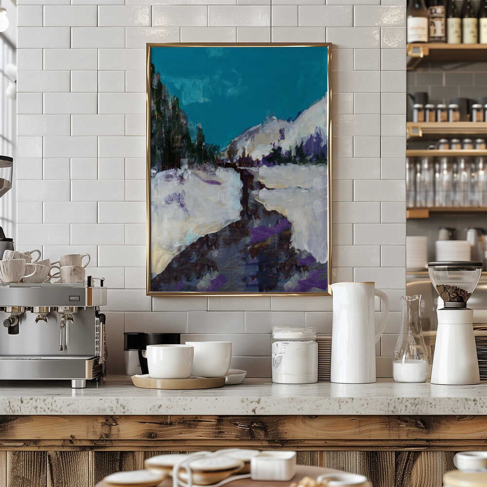 Winter Scene In the Forest 3 - Stretched Canvas, Poster or Fine Art Print - I Heart Wall Art - Poster Print, Canvas Print or Framed Art Print