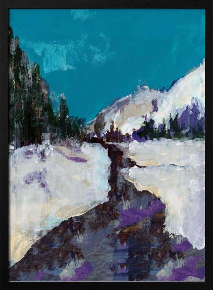 Winter Scene In the Forest 3 - Stretched Canvas, Poster or Fine Art Print - I Heart Wall Art - Poster Print, Canvas Print or Framed Art Print