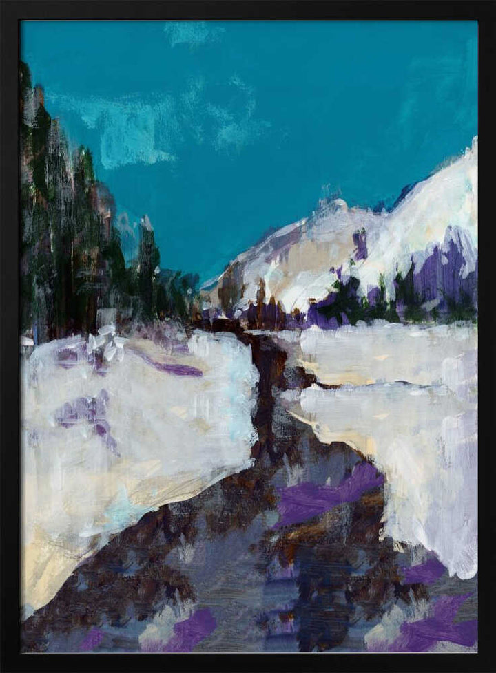Winter Scene In the Forest 3 - Stretched Canvas, Poster or Fine Art Print - I Heart Wall Art - Poster Print, Canvas Print or Framed Art Print