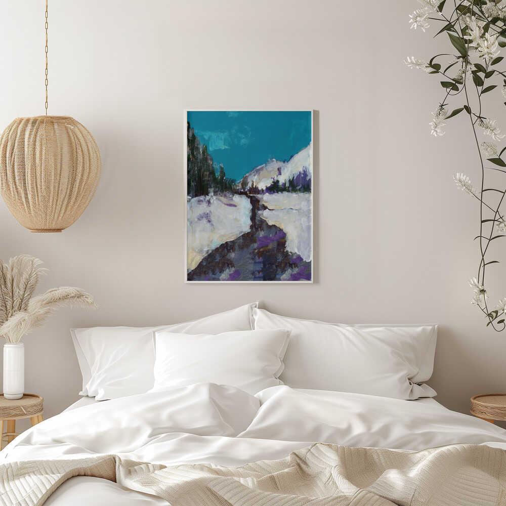 Winter Scene In the Forest 3 - Stretched Canvas, Poster or Fine Art Print - I Heart Wall Art - Poster Print, Canvas Print or Framed Art Print