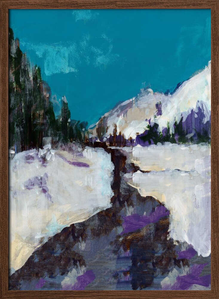 Winter Scene In the Forest 3 - Stretched Canvas, Poster or Fine Art Print - I Heart Wall Art - Poster Print, Canvas Print or Framed Art Print