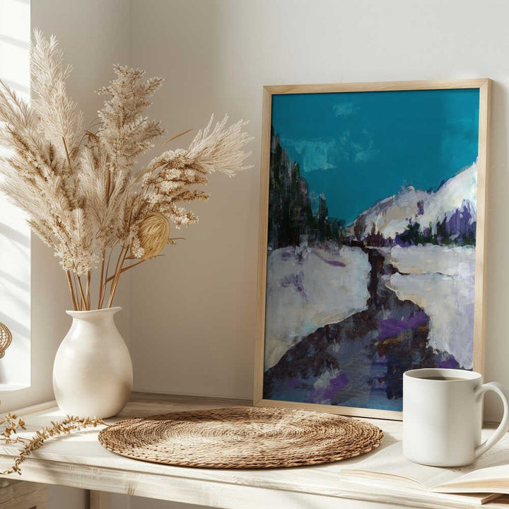 Winter Scene In the Forest 3 - Stretched Canvas, Poster or Fine Art Print - I Heart Wall Art - Poster Print, Canvas Print or Framed Art Print