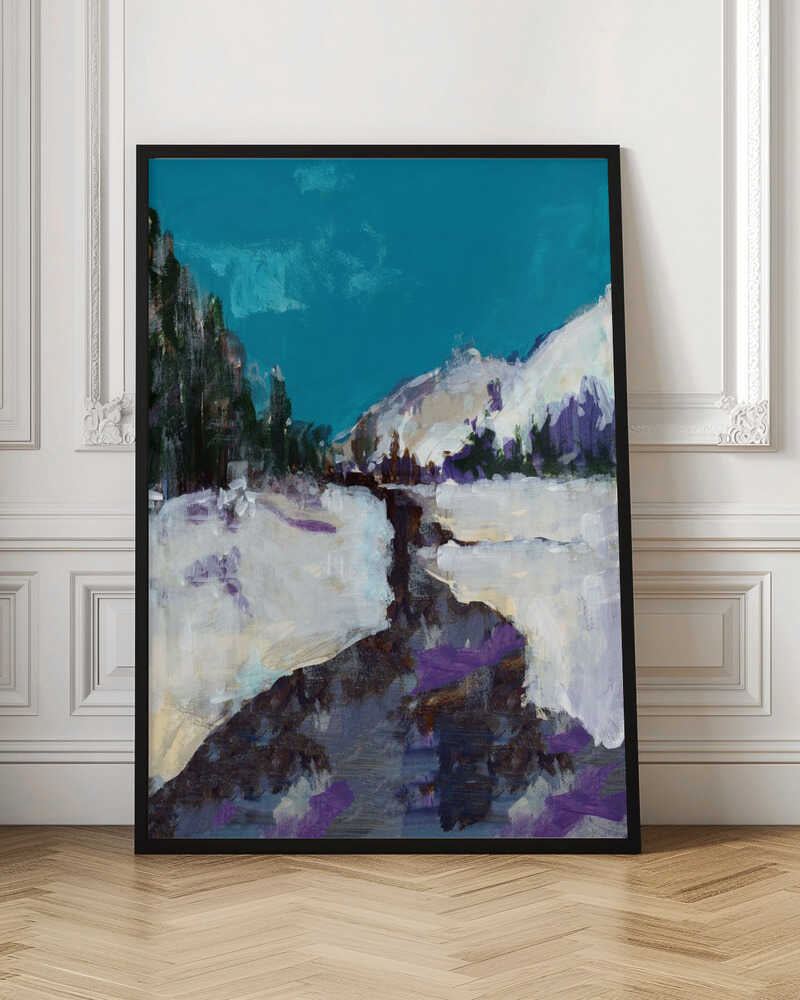 Winter Scene In the Forest 3 - Stretched Canvas, Poster or Fine Art Print - I Heart Wall Art - Poster Print, Canvas Print or Framed Art Print
