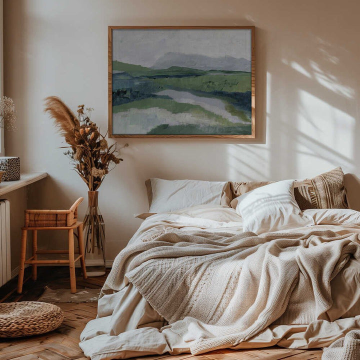Winter View landscape - Stretched Canvas, Poster or Fine Art Print - I Heart Wall Art - Poster Print, Canvas Print or Framed Art Print