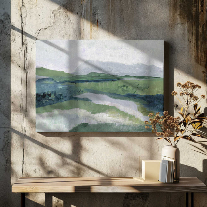 Winter View landscape - Stretched Canvas, Poster or Fine Art Print - I Heart Wall Art - Poster Print, Canvas Print or Framed Art Print