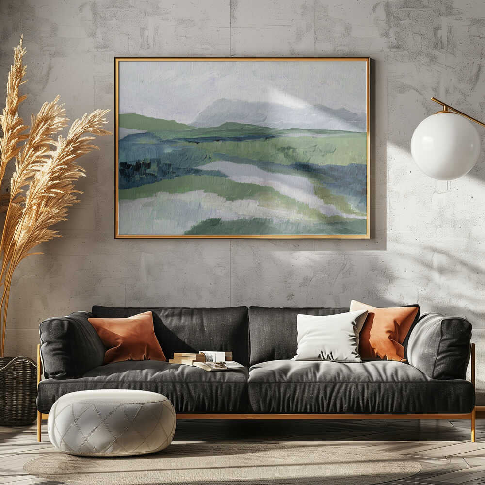 Winter View landscape - Stretched Canvas, Poster or Fine Art Print - I Heart Wall Art - Poster Print, Canvas Print or Framed Art Print