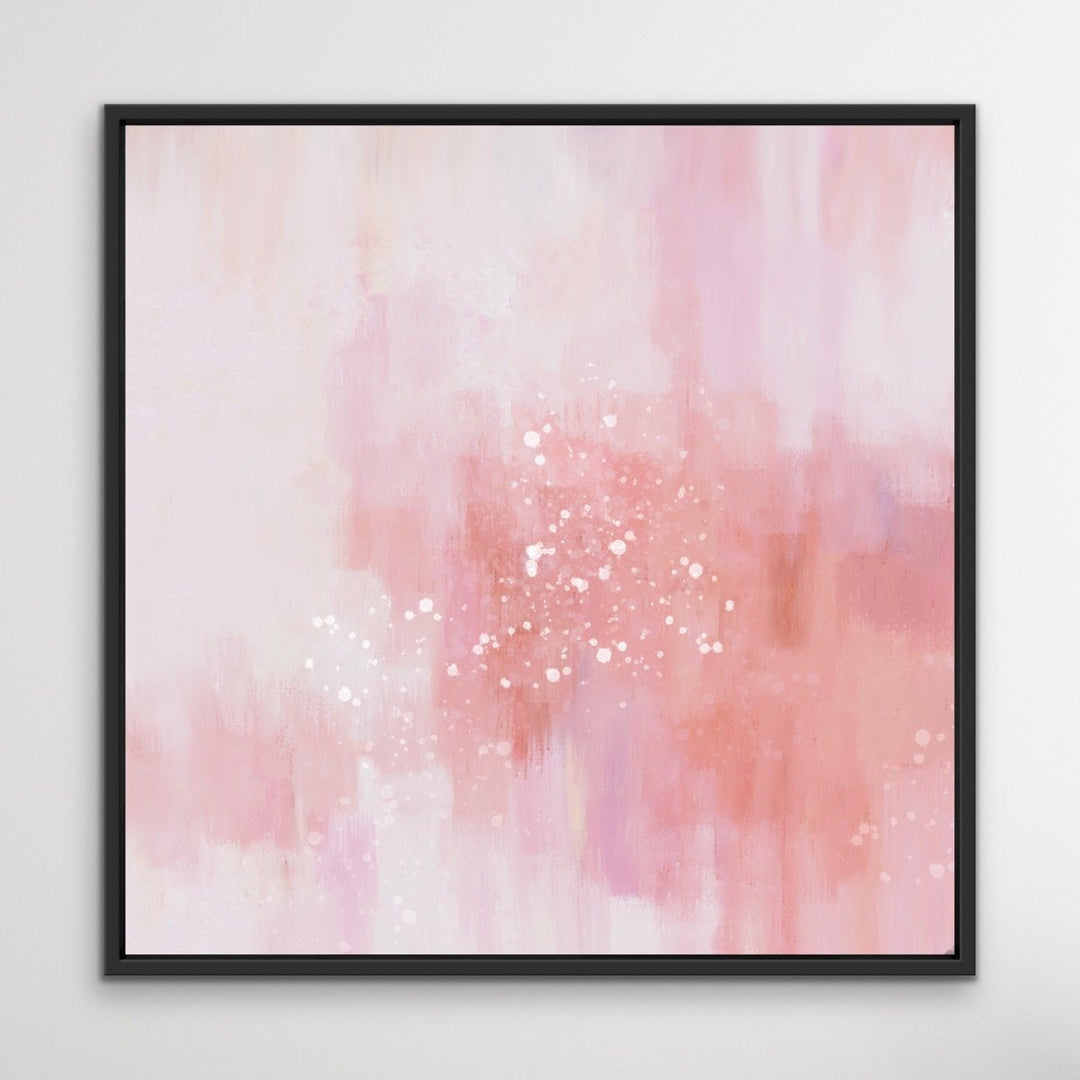Wishes - Blush Pink Boho Abstract Canvas Print - I Heart Wall Art