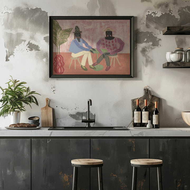 With a Friend - Stretched Canvas, Poster or Fine Art Print - I Heart Wall Art - Poster Print, Canvas Print or Framed Art Print