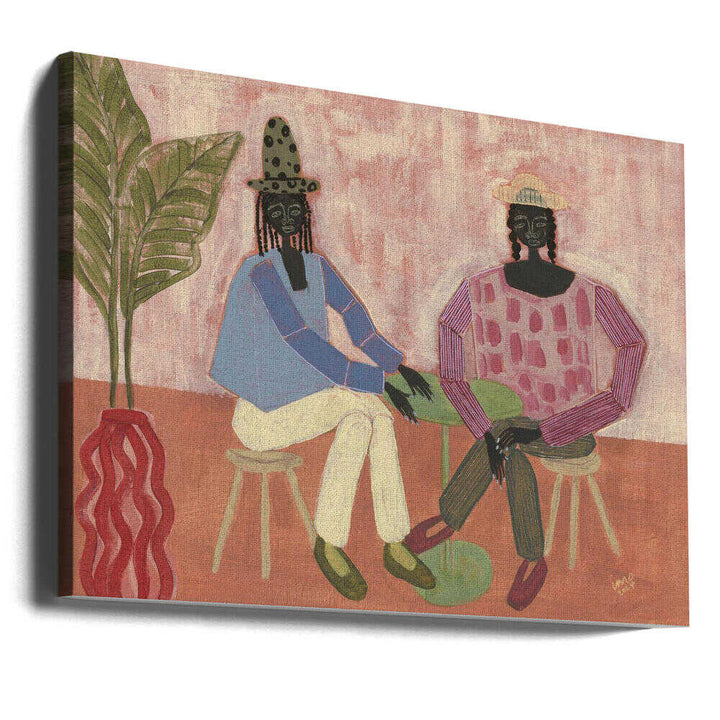 With a Friend - Stretched Canvas, Poster or Fine Art Print - I Heart Wall Art - Poster Print, Canvas Print or Framed Art Print