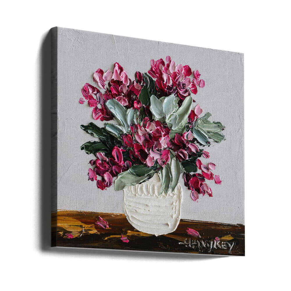 With love - Square Stretched Canvas, Poster or Fine Art Print by Angela Hawkey - I Heart Wall Art - Poster Print, Canvas Print or Framed Art Print