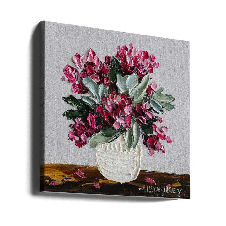 With love - Square Stretched Canvas, Poster or Fine Art Print by Angela Hawkey - I Heart Wall Art - Poster Print, Canvas Print or Framed Art Print