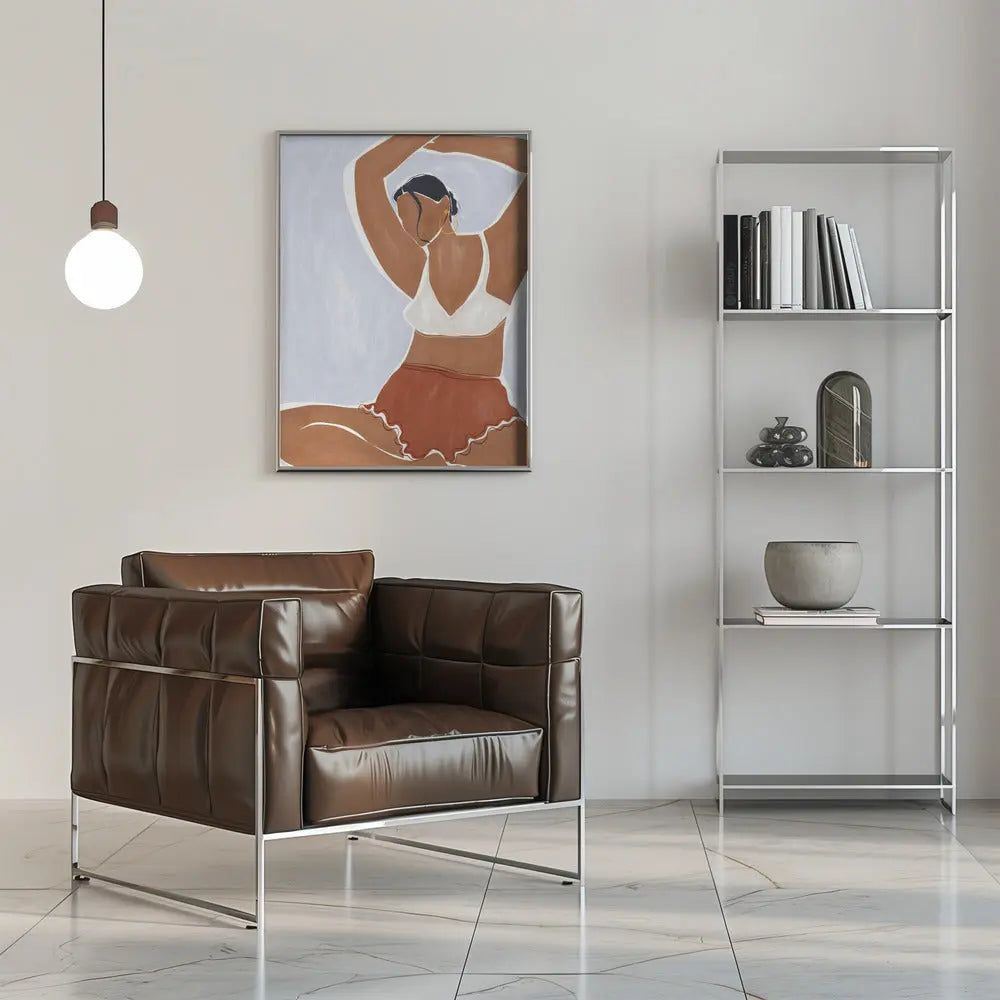 Woman Doing Yoga In Bikini Print By Ivy Green Illustrations - Stretched Canvas, Poster or Fine Art Print I Heart Wall Art