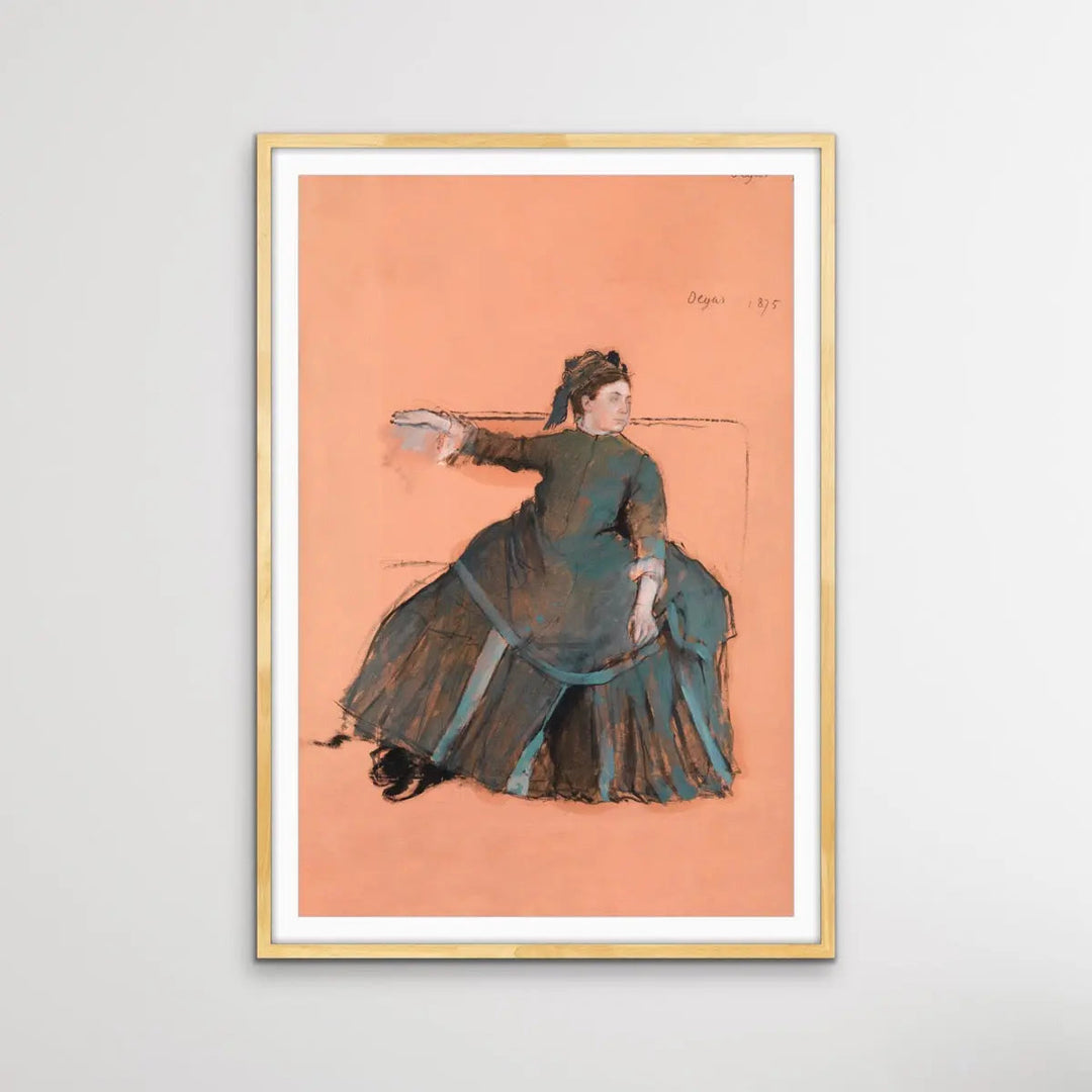 Woman on a Sofa (1875) by Edgar Degas - I Heart Wall Art