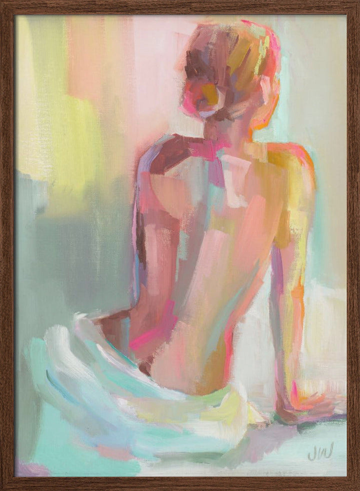 Woman Posing - Stretched Canvas, Poster or Fine Art Print I Heart Wall Art