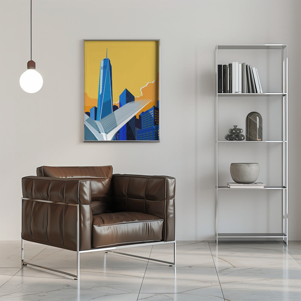 WTC &amp;amp; Oculus New York City - Stretched Canvas, Poster or Fine Art Print I Heart Wall Art