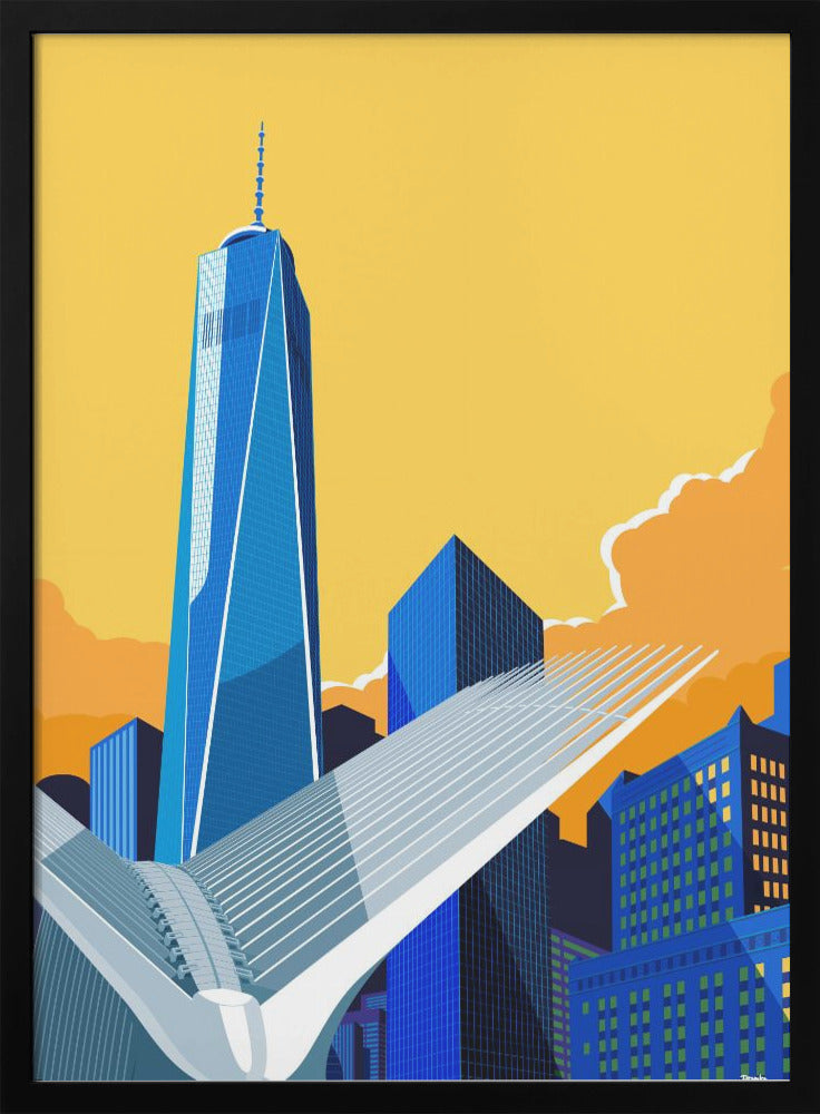 WTC &amp;amp; Oculus New York City - Stretched Canvas, Poster or Fine Art Print I Heart Wall Art