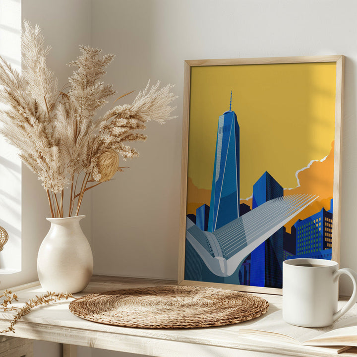WTC &amp;amp; Oculus New York City - Stretched Canvas, Poster or Fine Art Print I Heart Wall Art