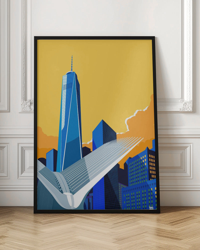 WTC &amp; Oculus New York City - Stretched Canvas, Poster or Fine Art Print I Heart Wall Art