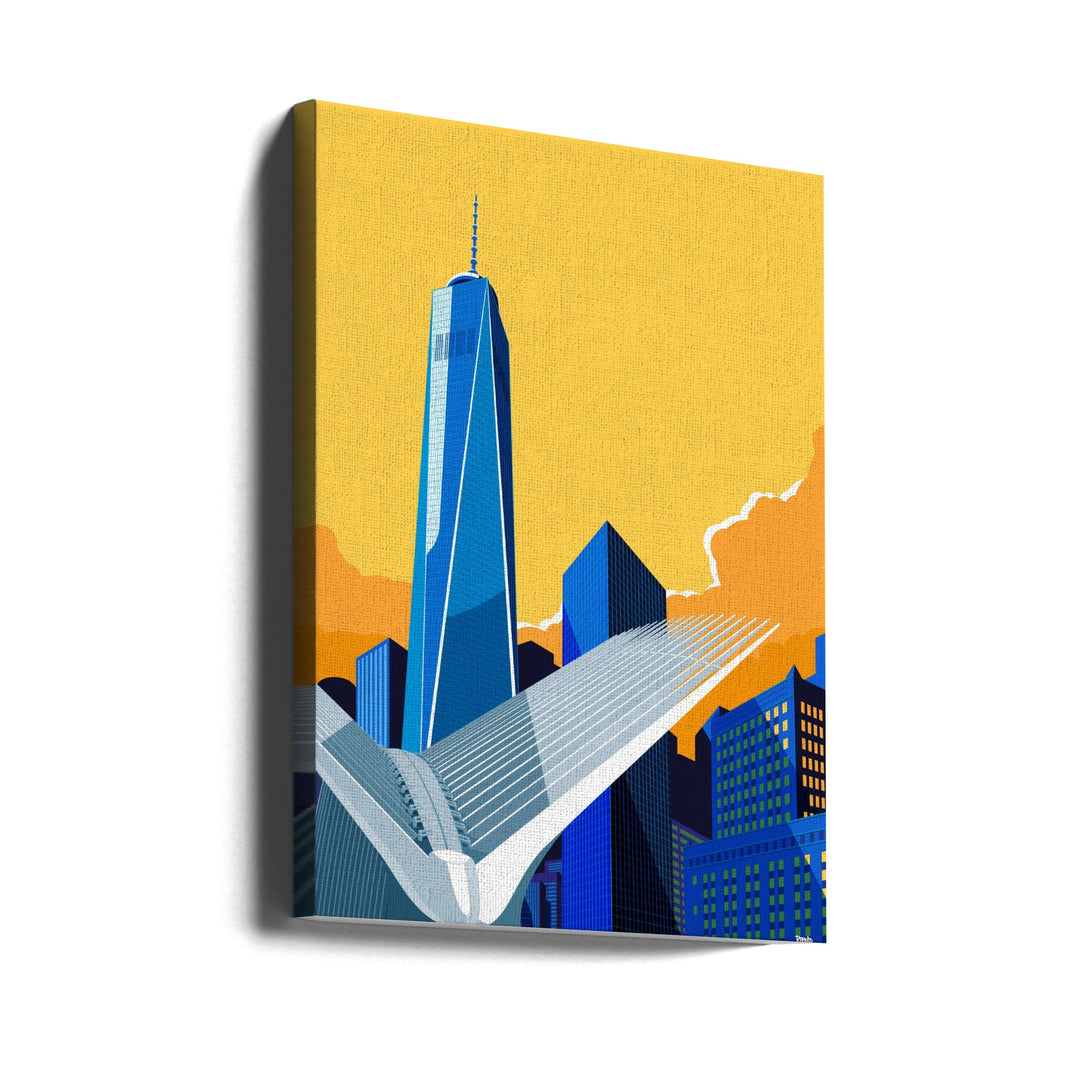 WTC &amp;amp; Oculus New York City - Stretched Canvas, Poster or Fine Art Print I Heart Wall Art
