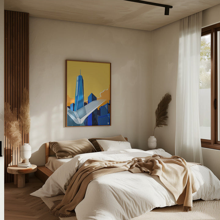 WTC &amp;amp; Oculus New York City - Stretched Canvas, Poster or Fine Art Print I Heart Wall Art