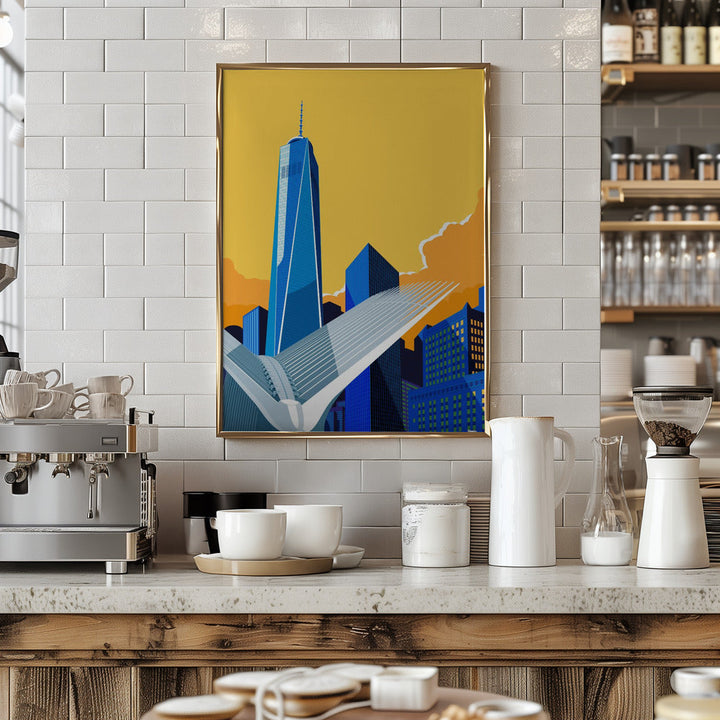 WTC &amp;amp; Oculus New York City - Stretched Canvas, Poster or Fine Art Print I Heart Wall Art