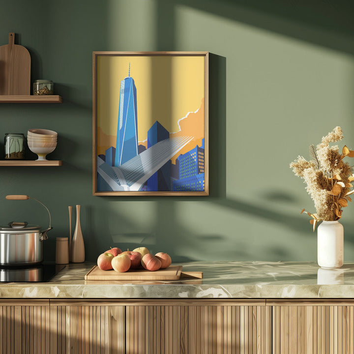 WTC &amp;amp; Oculus New York City - Stretched Canvas, Poster or Fine Art Print I Heart Wall Art
