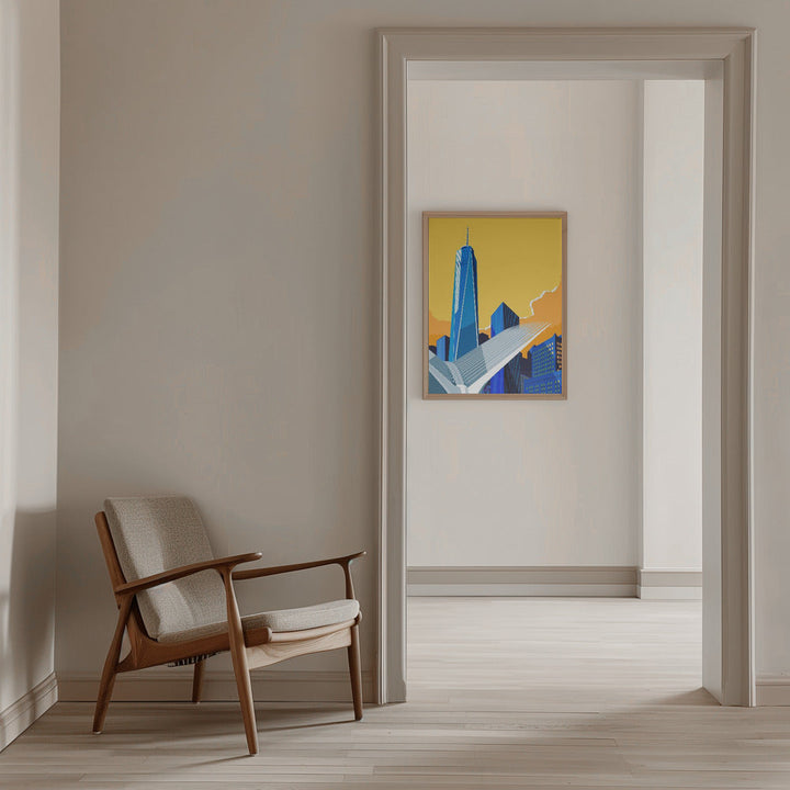 WTC &amp;amp; Oculus New York City - Stretched Canvas, Poster or Fine Art Print I Heart Wall Art