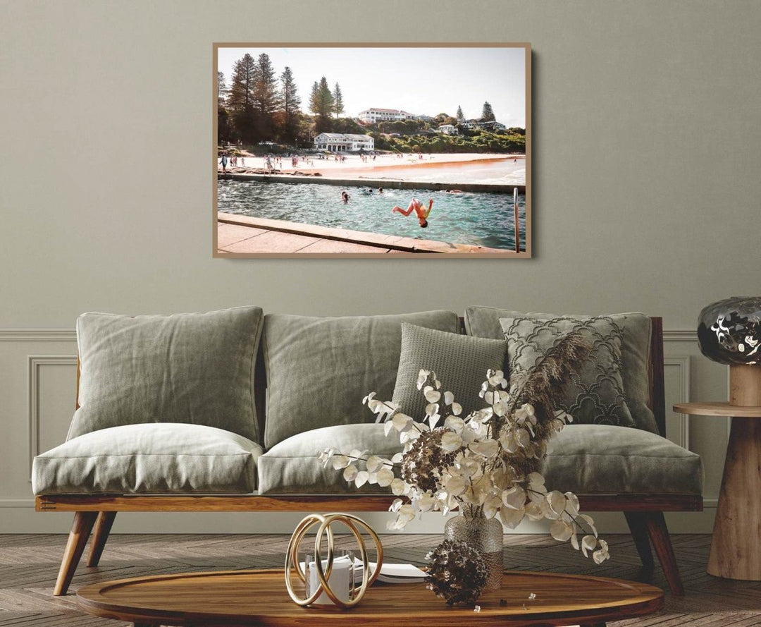 Yamba Ocean Pool - Photographic Art Print of Australian Beach Pool by Edwina Cameron - I Heart Wall Art - Poster Print, Canvas Print or Framed Art Print