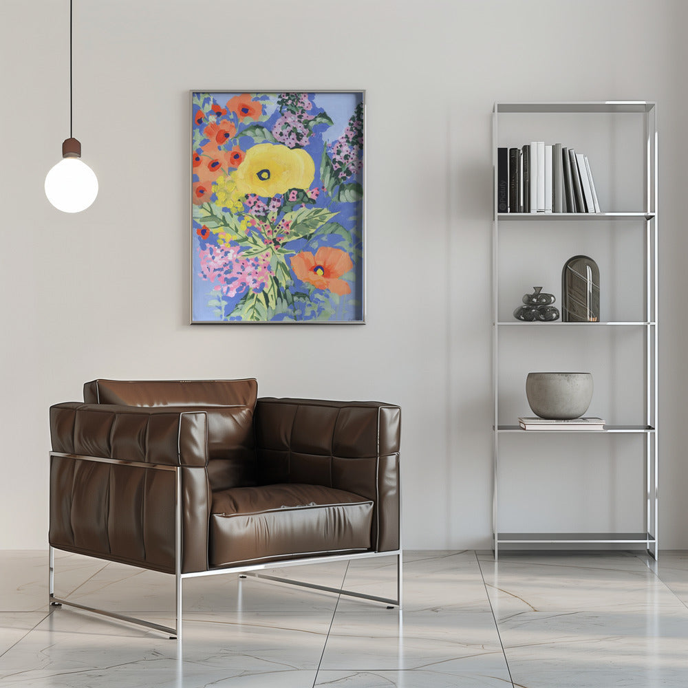 Yellow And Orange Poppies - Stretched Canvas, Poster or Fine Art Print I Heart Wall Art