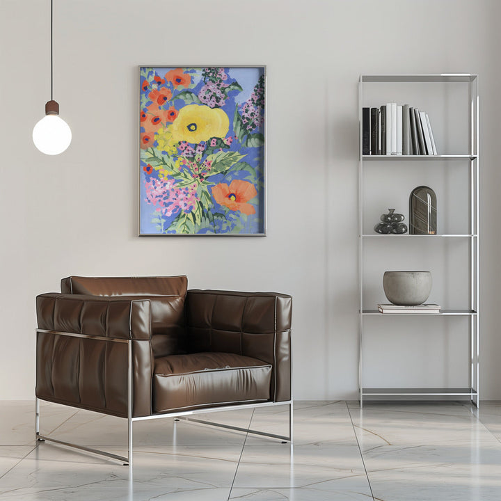 Yellow And Orange Poppies - Stretched Canvas, Poster or Fine Art Print I Heart Wall Art