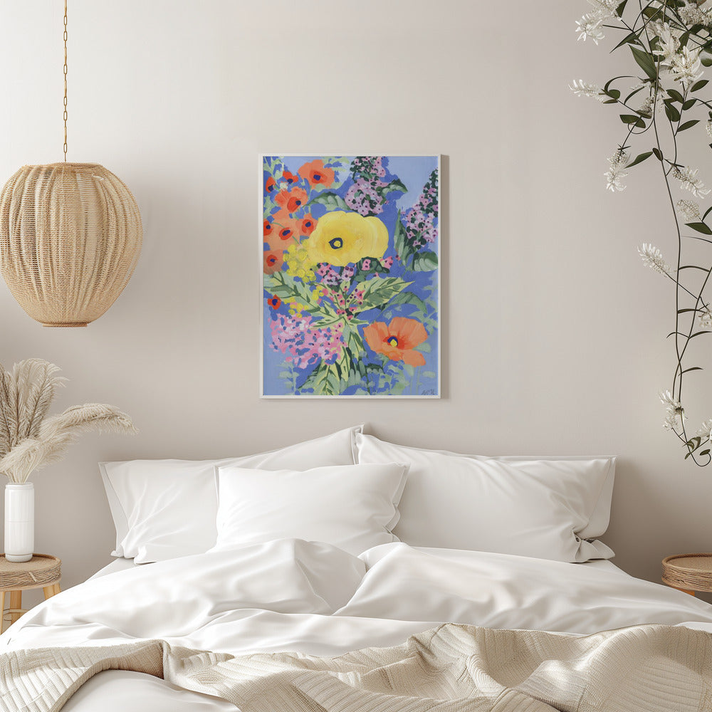 Yellow And Orange Poppies - Stretched Canvas, Poster or Fine Art Print I Heart Wall Art