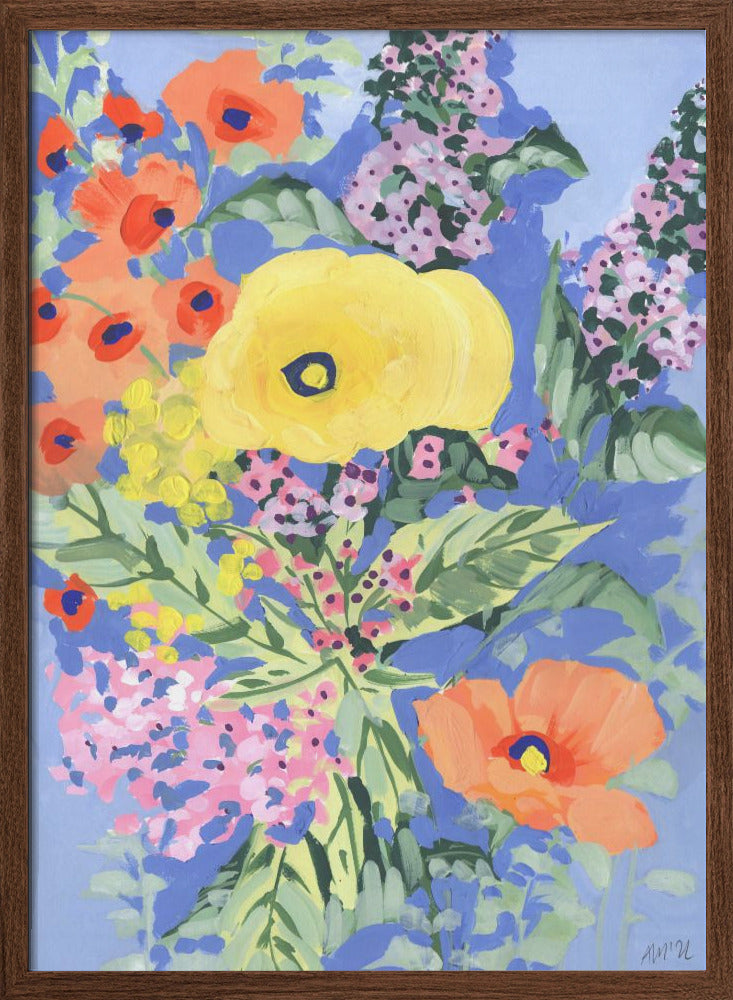 Yellow And Orange Poppies - Stretched Canvas, Poster or Fine Art Print I Heart Wall Art
