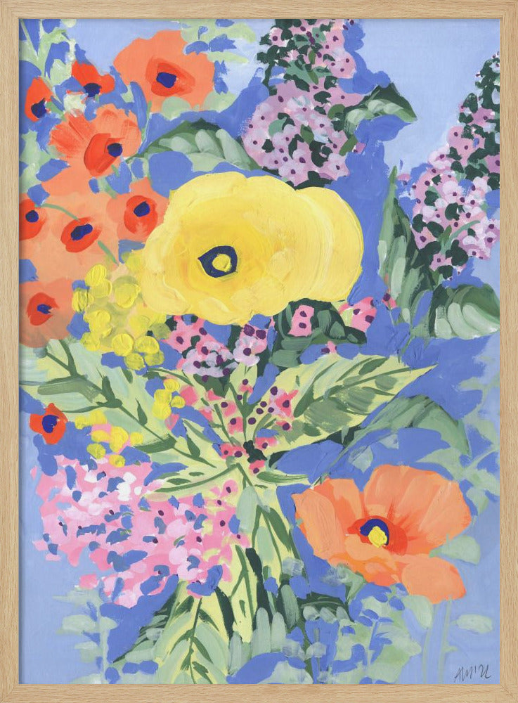 Yellow And Orange Poppies - Stretched Canvas, Poster or Fine Art Print I Heart Wall Art
