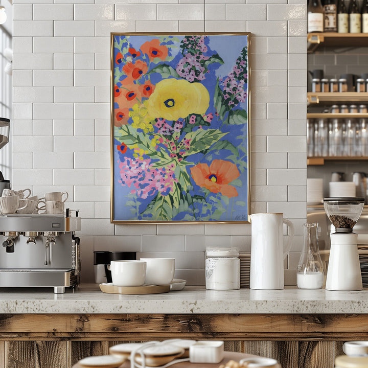 Yellow And Orange Poppies - Stretched Canvas, Poster or Fine Art Print I Heart Wall Art