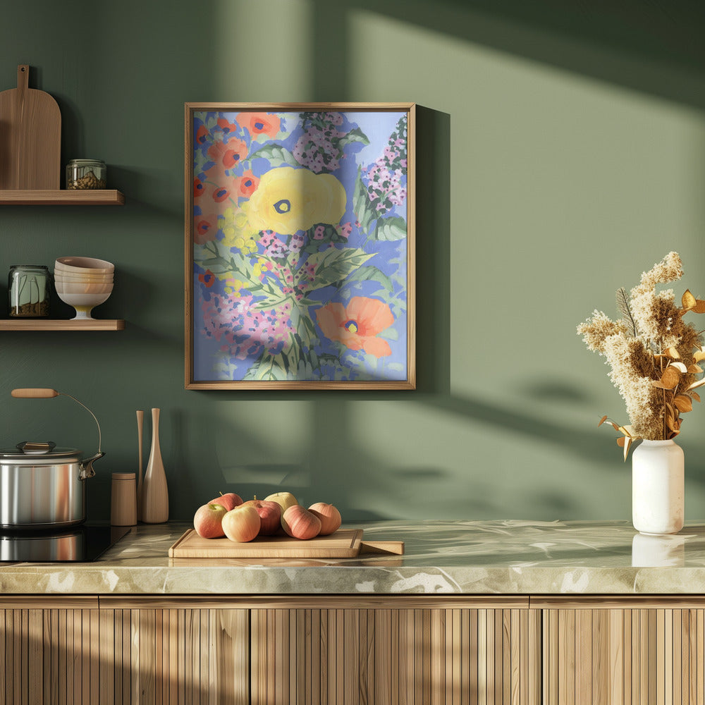 Yellow And Orange Poppies - Stretched Canvas, Poster or Fine Art Print I Heart Wall Art