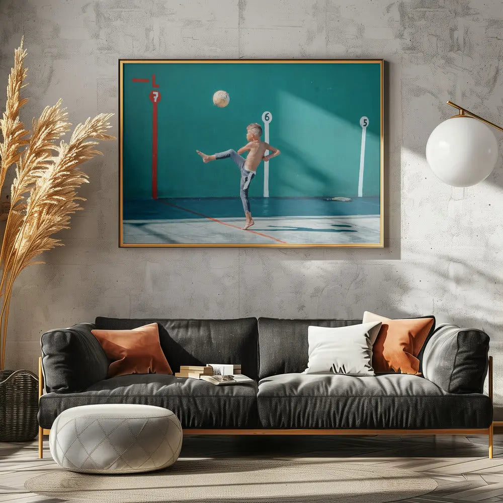 Yellow Ball - Stretched Canvas, Poster or Fine Art Print I Heart Wall Art
