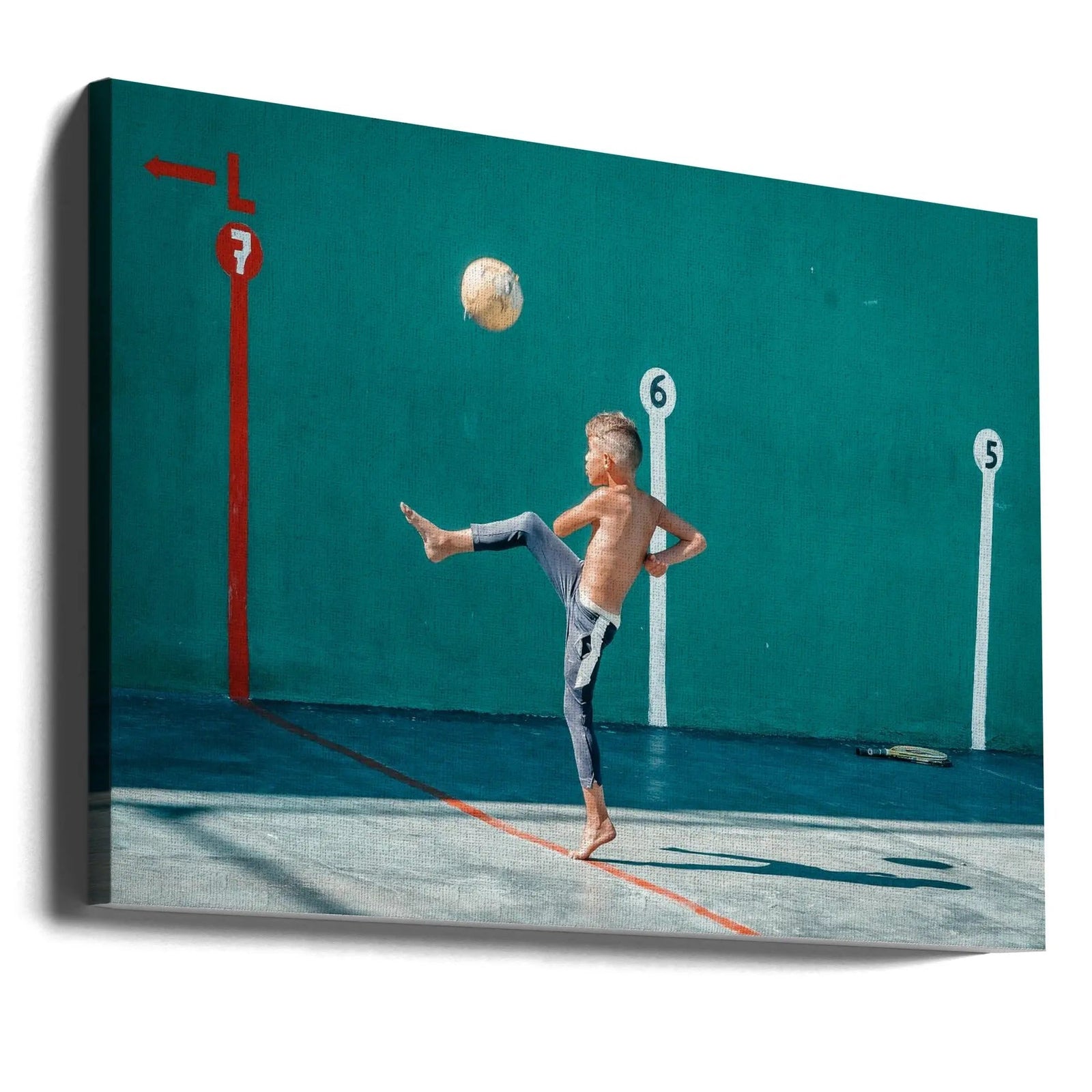 Yellow Ball - Stretched Canvas, Poster or Fine Art Print I Heart Wall Art