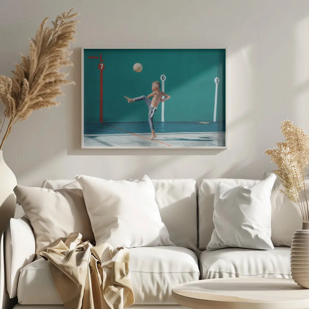 Yellow Ball - Stretched Canvas, Poster or Fine Art Print I Heart Wall Art