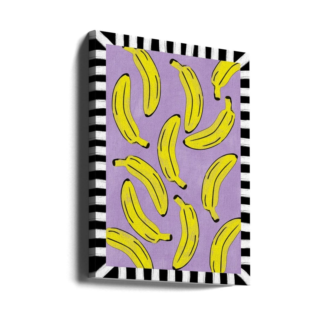 Yellow Bananas Abstract - Stretched Canvas, Poster or Fine Art Print - I Heart Wall Art - Poster Print, Canvas Print or Framed Art Print