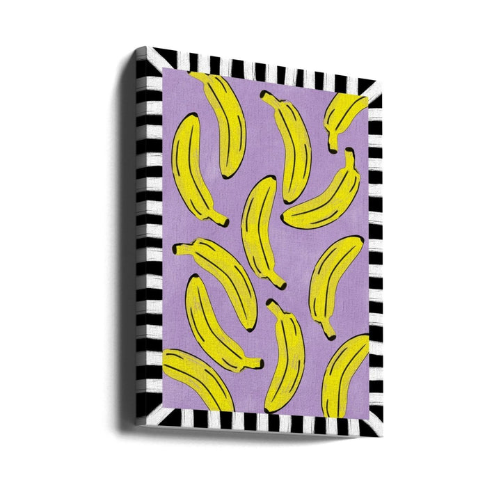Yellow Bananas Abstract - Stretched Canvas, Poster or Fine Art Print - I Heart Wall Art - Poster Print, Canvas Print or Framed Art Print