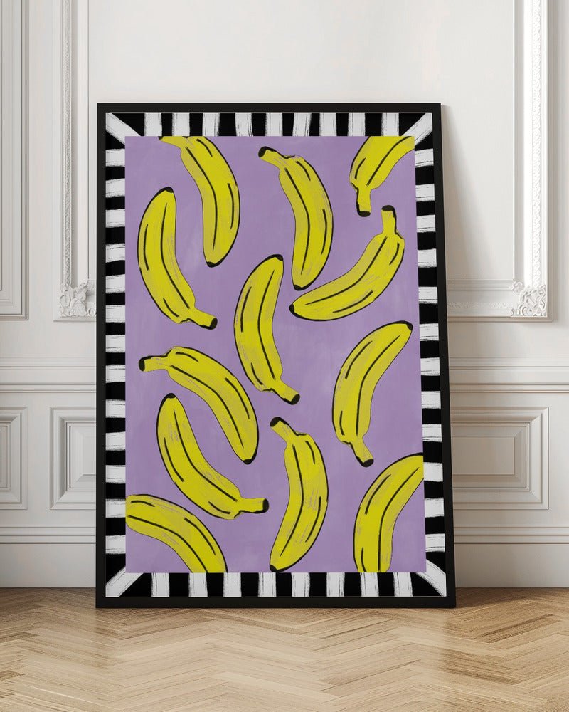 Yellow Bananas Abstract - Stretched Canvas, Poster or Fine Art Print - I Heart Wall Art - Poster Print, Canvas Print or Framed Art Print
