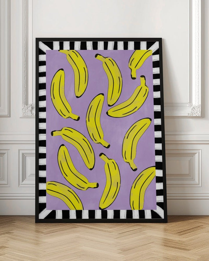 Yellow Bananas Abstract - Stretched Canvas, Poster or Fine Art Print - I Heart Wall Art - Poster Print, Canvas Print or Framed Art Print