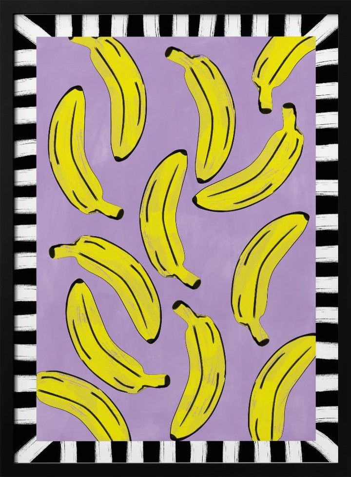 Yellow Bananas Abstract - Stretched Canvas, Poster or Fine Art Print - I Heart Wall Art - Poster Print, Canvas Print or Framed Art Print