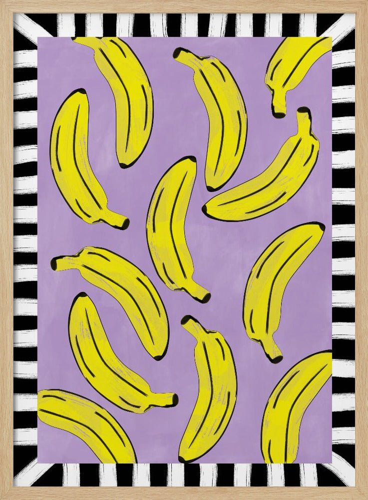 Yellow Bananas Abstract - Stretched Canvas, Poster or Fine Art Print - I Heart Wall Art - Poster Print, Canvas Print or Framed Art Print
